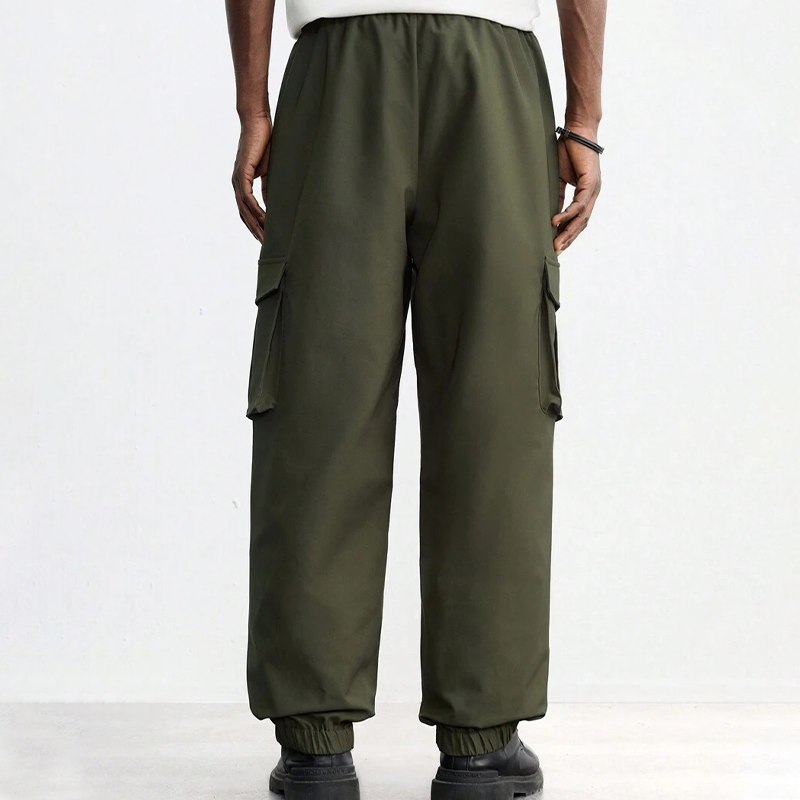 Men's Outdoor Multi-pocket Drawstring Elastic Waist Cargo Pants