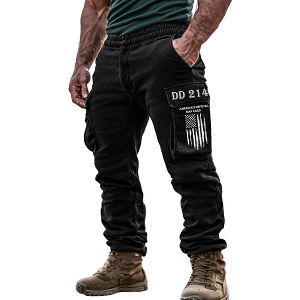 Tactical Combat Cargo Pants With DD214 Flag Patch